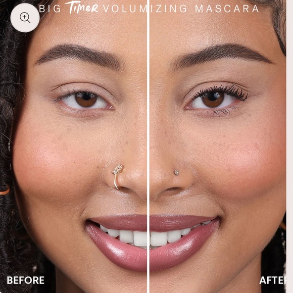 TLB The Lip Bar BIG TIMER VOLUMIZING MASCARA lifts & nourishes get big lashes - Picture 3 of 4